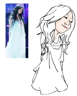 caricature drawing tutorial screen shot 3 - Caricature Face Coloring