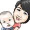 Caricature Drawing 071 - Mother and son