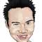 Caricature Drawing 137 - He said : give me short spikey hair with a thumbs up on right side of the body