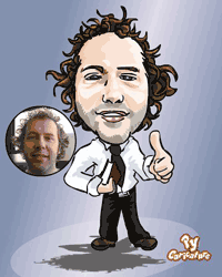 sample digital caricature drawing by PY
